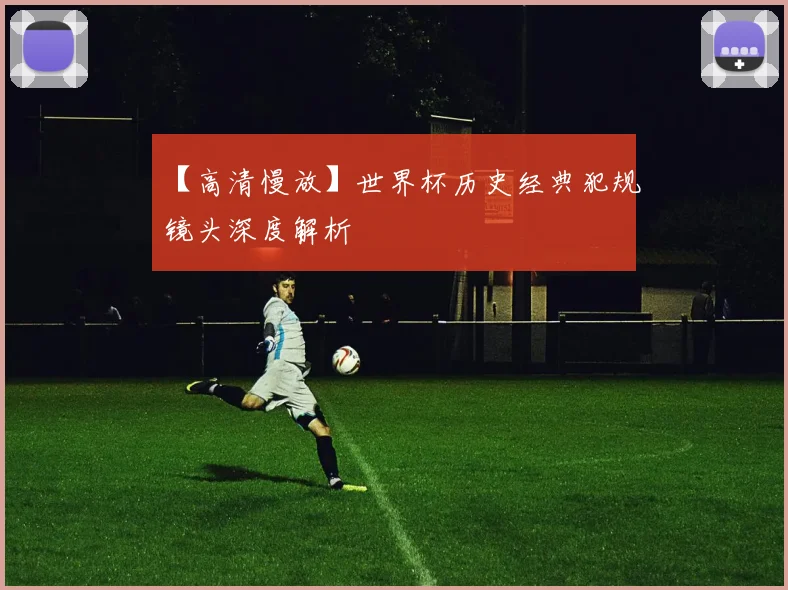 【高清慢放】世界杯历史经典犯规镜头深度解析