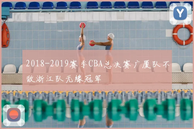 2018-2019赛季CBA总决赛广厦队不敌浙江队无缘冠军
